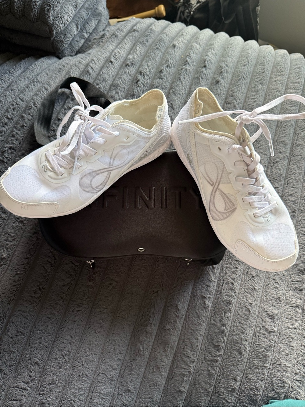 NFINITY White Women's Sneakers with Light Gray Accents